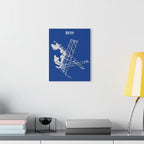 BOS - Boston Logan International Acrylic Print - Home Decor - Pilot gifts - WWII warbird t-shirt