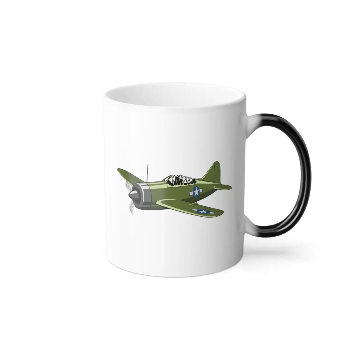 Brewster F2A Buffalo – WWII Aircraft Mug (Color Changing) - Pilot gifts - warbird t-shirt