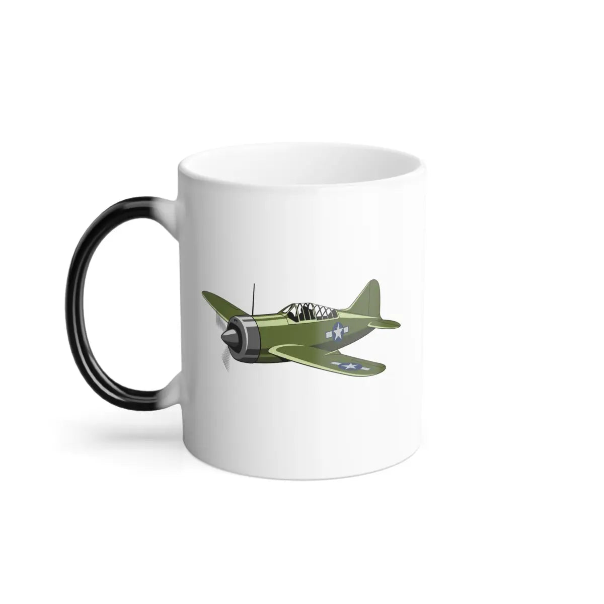 Brewster F2A Buffalo – WWII Aircraft Mug (Color Changing) - Pilot gifts - warbird t-shirt