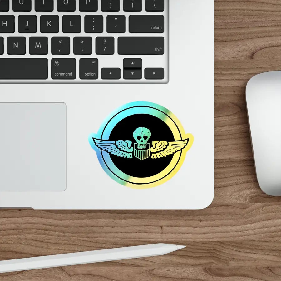 Burma Bridge Busters - Holographic Die-cut Stickers - Paper products - Pilot gifts - WWII warbird t-shirt