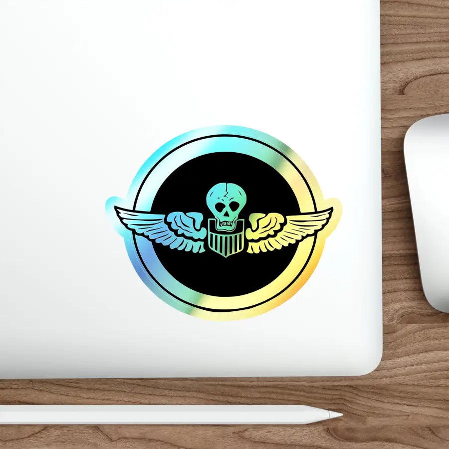Burma Bridge Busters - Holographic Die-cut Stickers - Paper products - Gifts for pilots - Aviation apparel