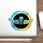 Burma Bridge Busters - Holographic Die-cut Stickers - Paper products - Pilot gifts - WWII warbird t-shirt