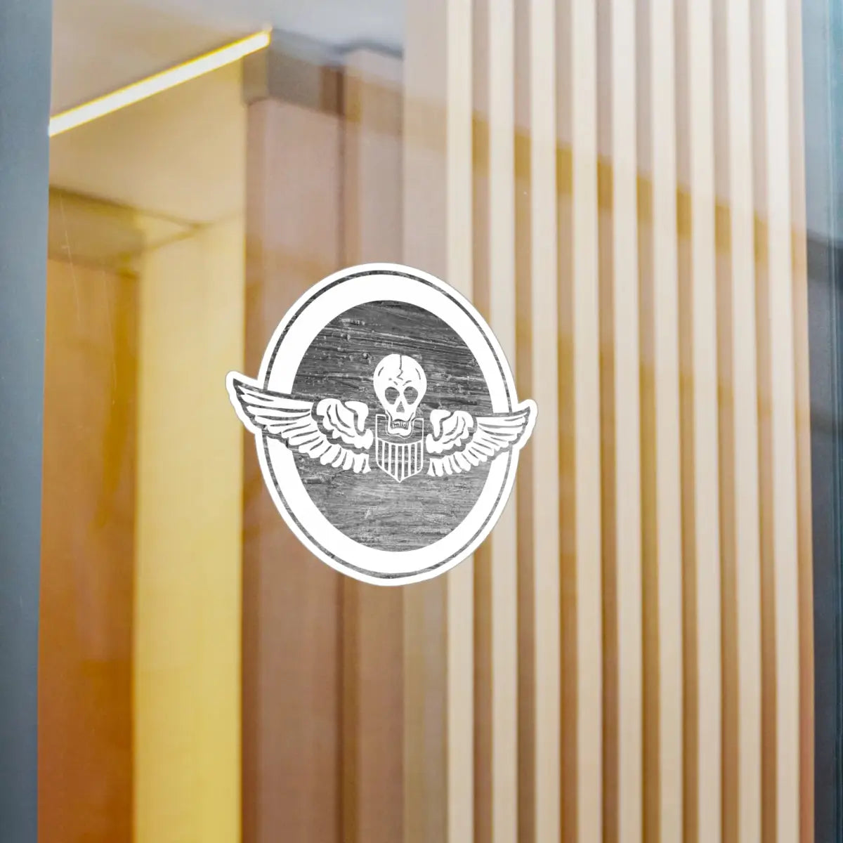 Burma Bridge Busters - Skull Wings Kiss-Cut Vinyl Decals - Unique Decorative Stickers for Personalization - Paper