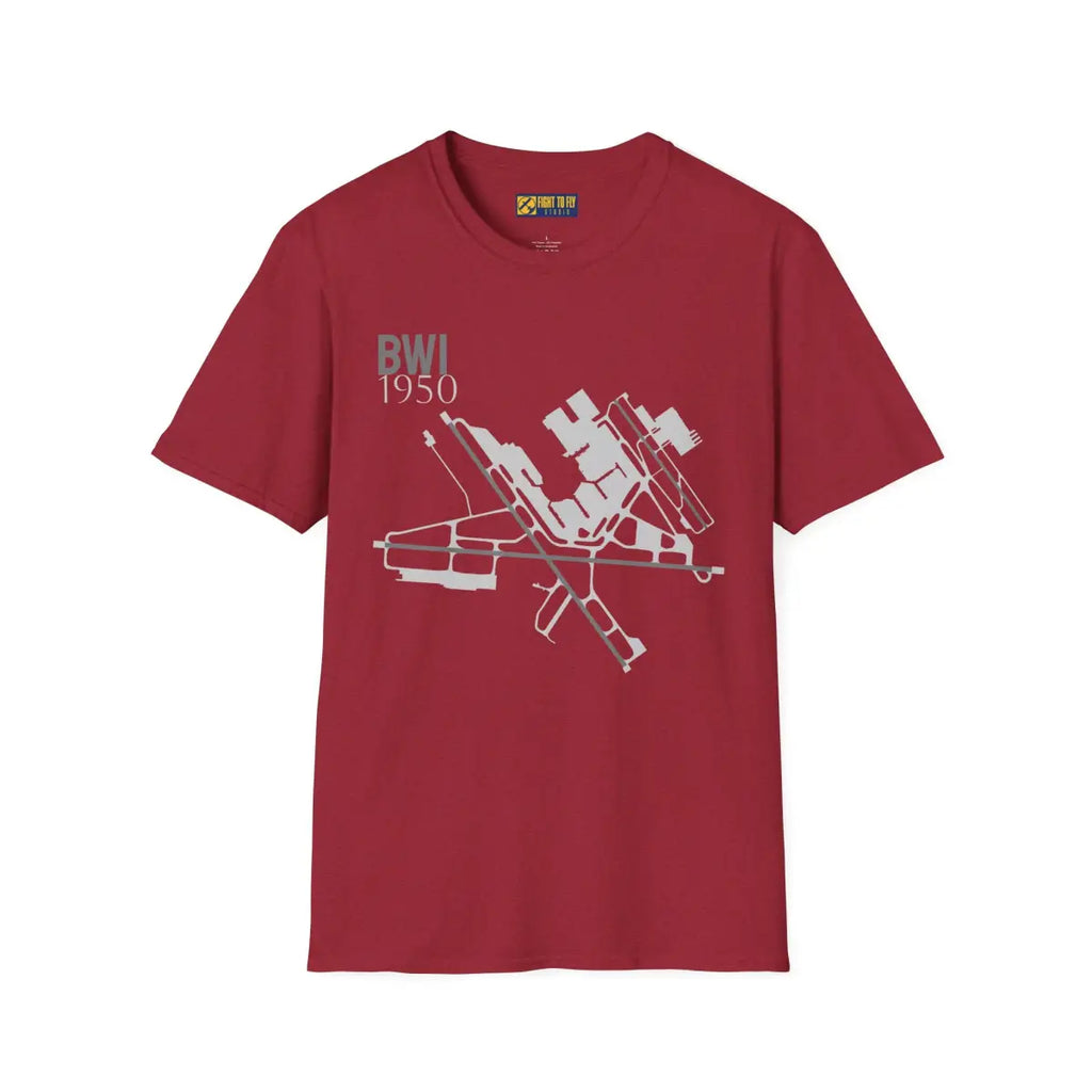 BWI Baltimore/Washington International 1950 - Tee - T-Shirt - Pilot gifts - WWII warbird t-shirt