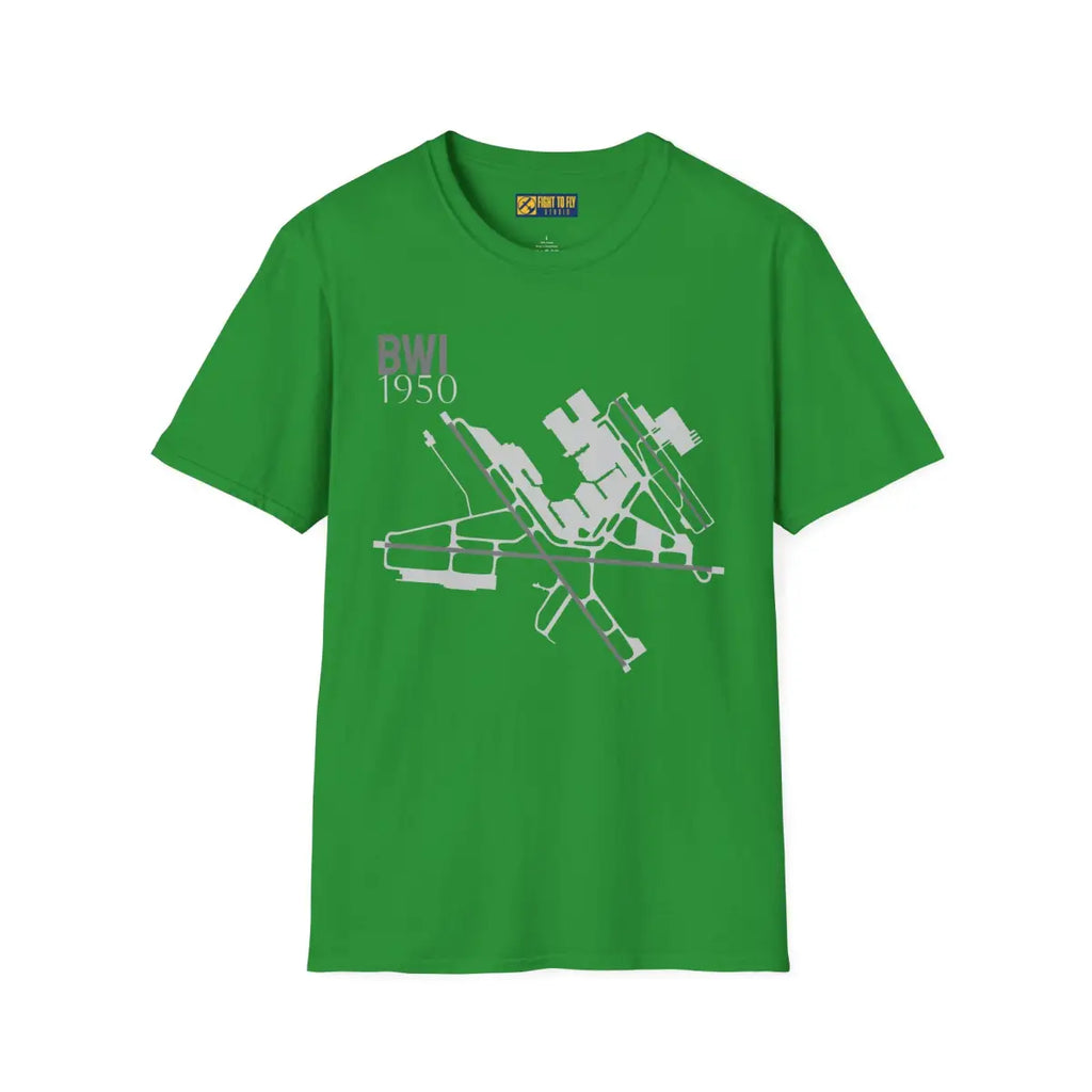BWI Baltimore/Washington International 1950 - Tee - T-Shirt - Pilot gifts - WWII warbird t-shirt