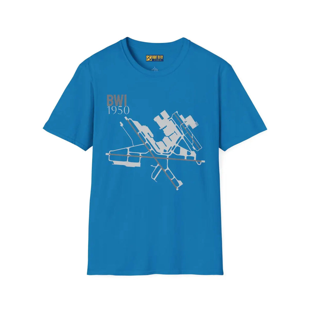 BWI Baltimore/Washington International 1950 - Tee - T-Shirt - Pilot gifts - WWII warbird t-shirt