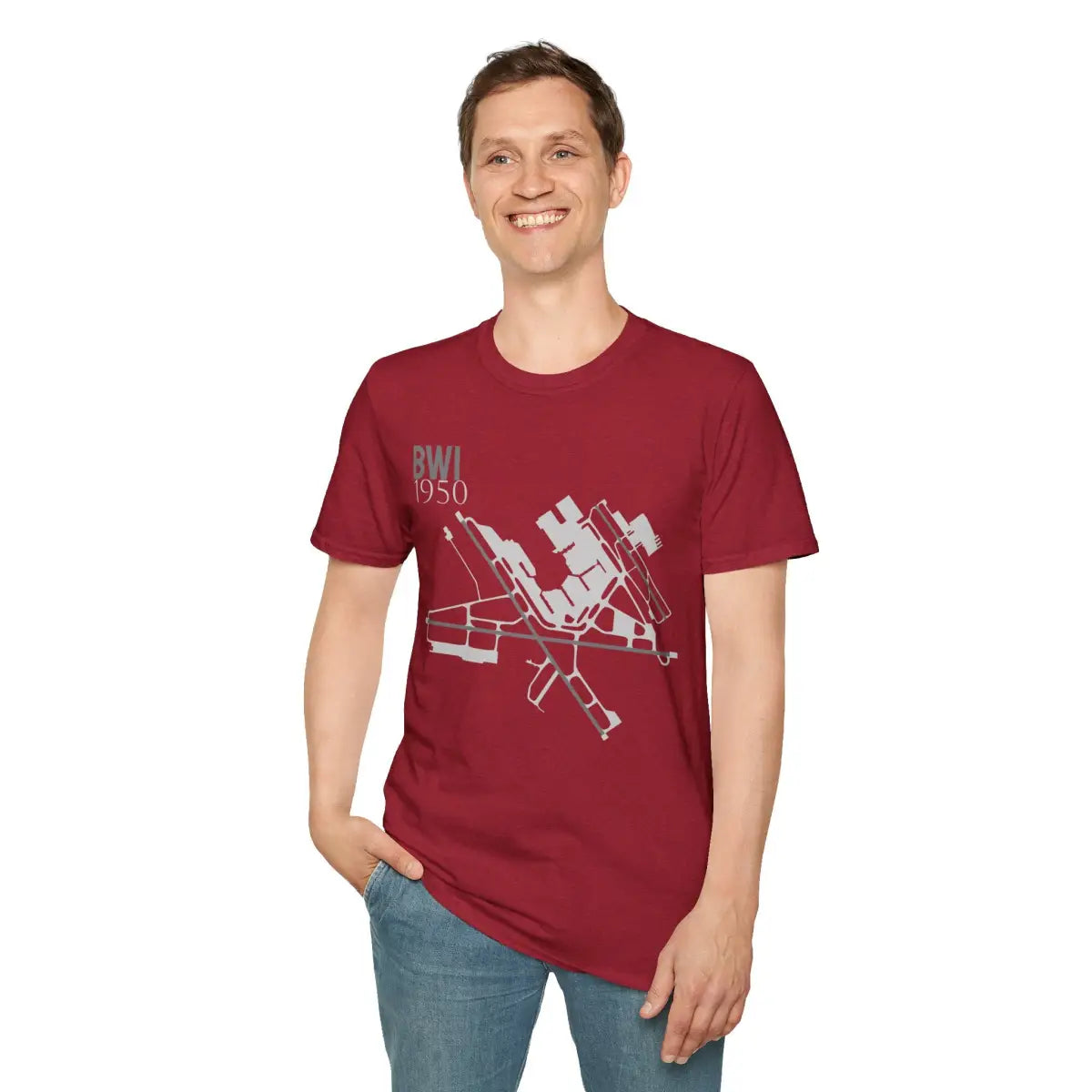 BWI Baltimore/Washington International 1950 - Tee - T-Shirt - Pilot gifts - WWII warbird t-shirt