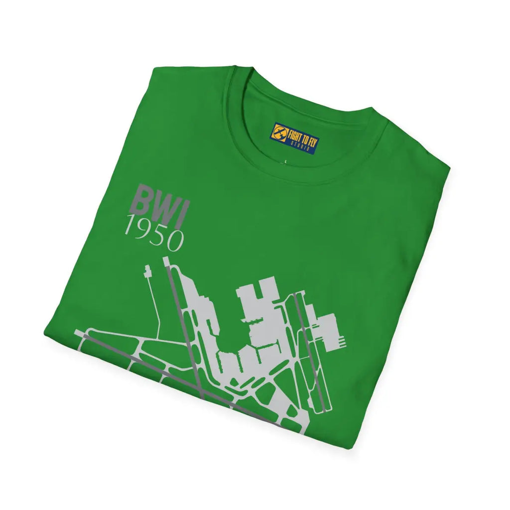 BWI Baltimore/Washington International 1950 - Tee - T-Shirt - Gifts for pilots - Aviation apparel