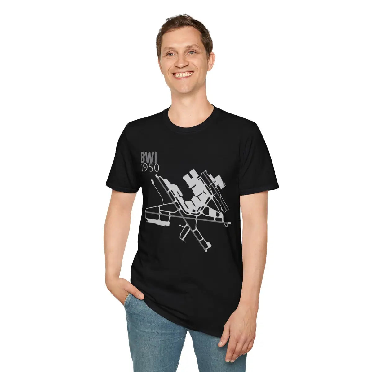 BWI Baltimore/Washington International 1950 - Tee - T-Shirt - Gifts for pilots - Aviation apparel