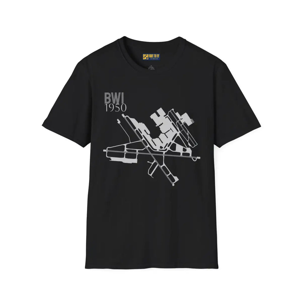 BWI Baltimore/Washington International 1950 - Tee - T-Shirt - Pilot gifts - WWII warbird t-shirt