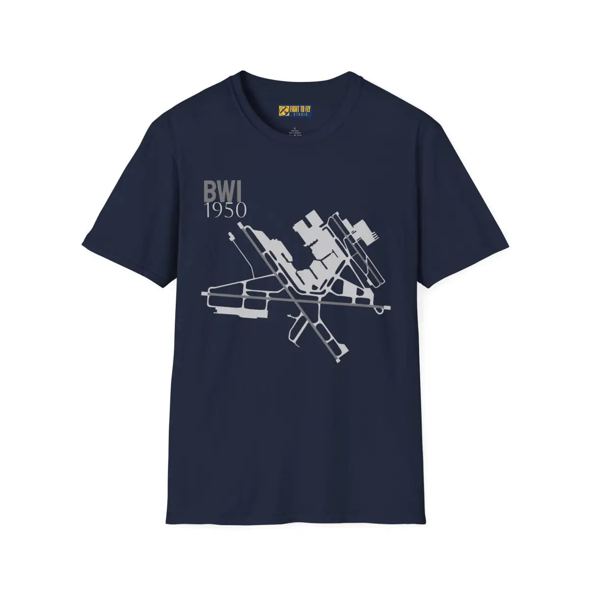 BWI Baltimore/Washington International 1950 - Tee - T-Shirt - Pilot gifts - WWII warbird t-shirt