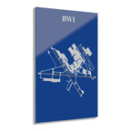 BWI - Baltimore/Washington International Acrylic Print - Home Decor - Pilot gifts - WWII warbird t-shirt