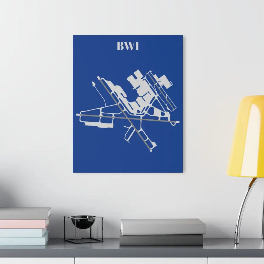 BWI - Baltimore/Washington International Acrylic Print - Home Decor - Gifts for pilots - Aviation apparel