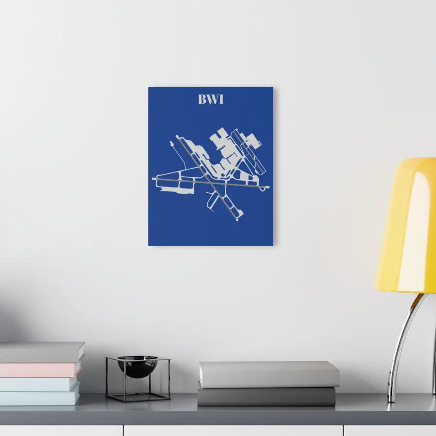 BWI - Baltimore/Washington International Acrylic Print - Home Decor - Pilot gifts - WWII warbird t-shirt