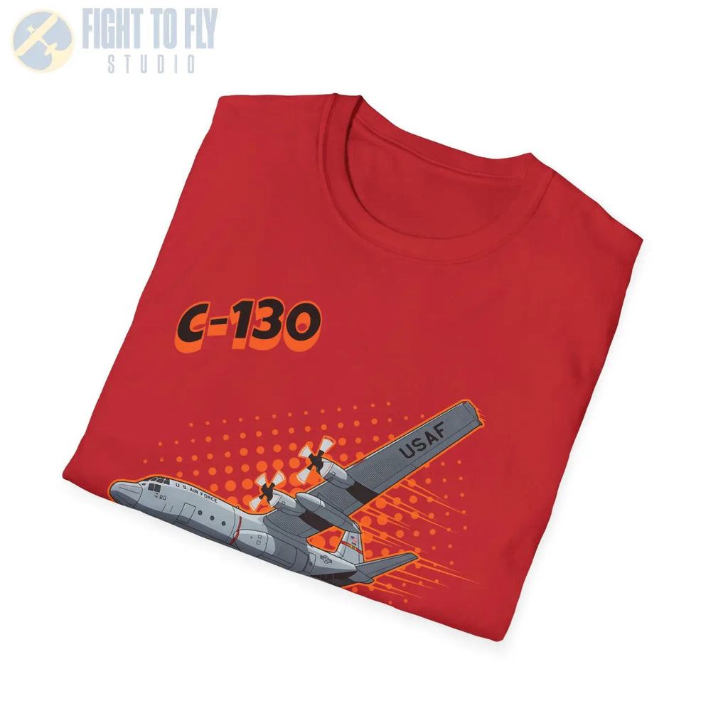 C-130 Hercules Comic Style T-Shirt - Pilot gifts - WWII warbird t-shirt