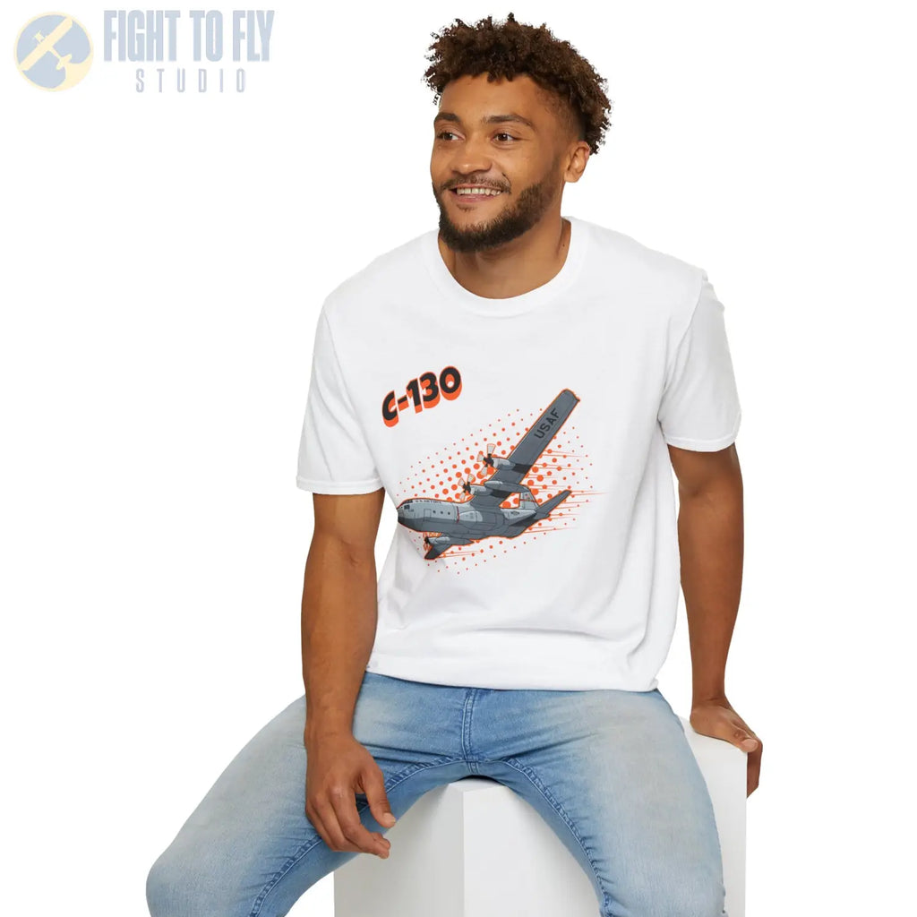 C-130 Hercules Comic Style T-Shirt - Pilot gifts - WWII warbird t-shirt