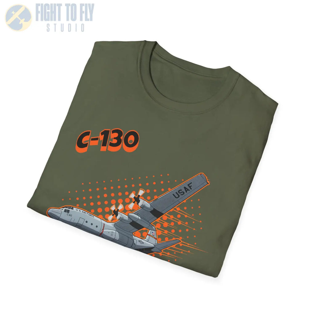C-130 Hercules Comic Style T-Shirt - Pilot gifts - WWII warbird t-shirt