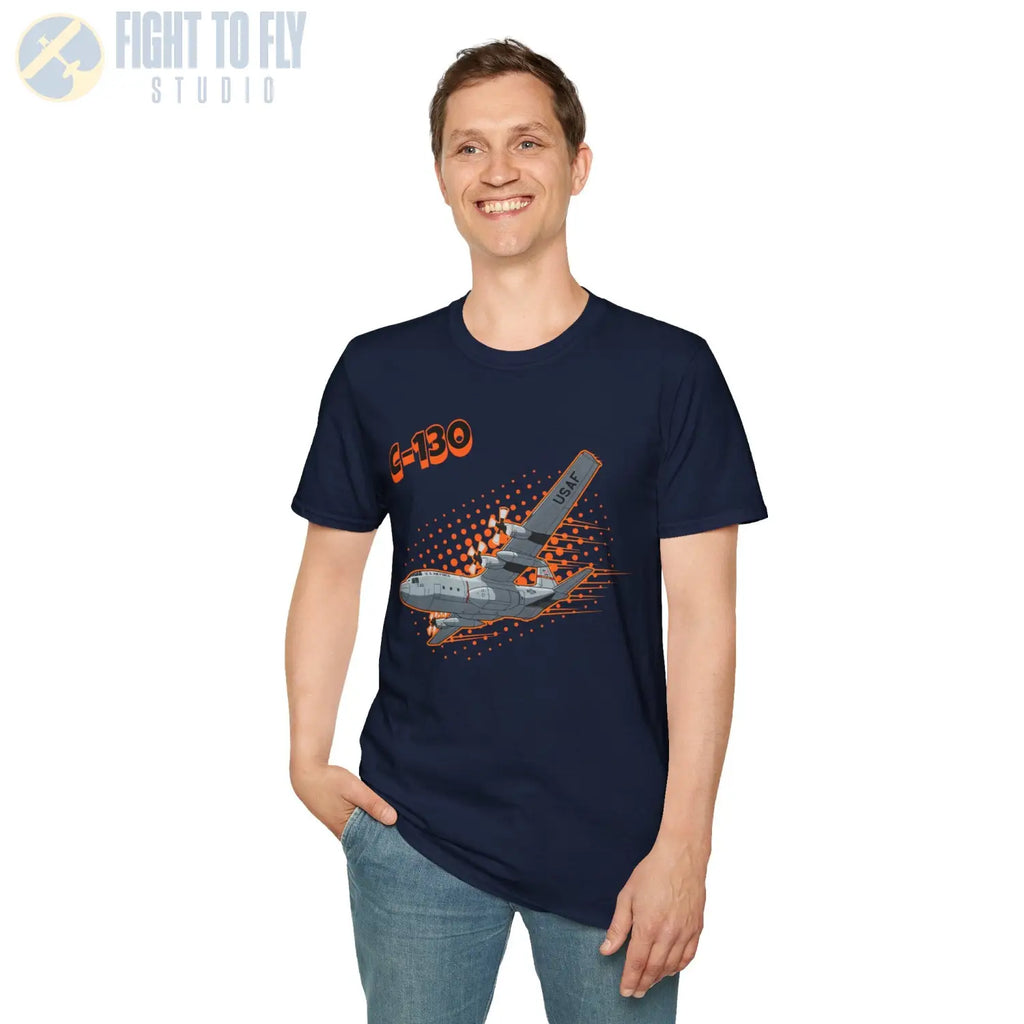 C-130 Hercules Comic Style T-Shirt - Pilot gifts - WWII warbird t-shirt