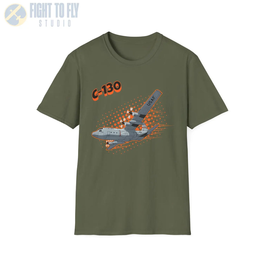 C-130 Hercules Comic Style T-Shirt - Pilot gifts - WWII warbird t-shirt