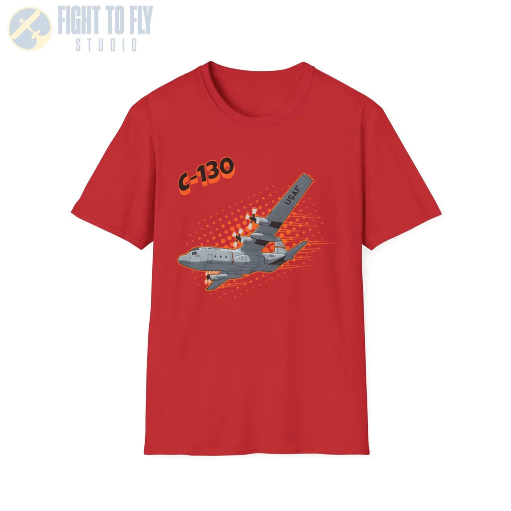 C-130 Hercules Comic Style T-Shirt - Pilot gifts - WWII warbird t-shirt