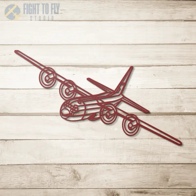 C-130H Flying Die Cut Metal Wall Art - Sign - Pilot gifts - WWII warbird t-shirt