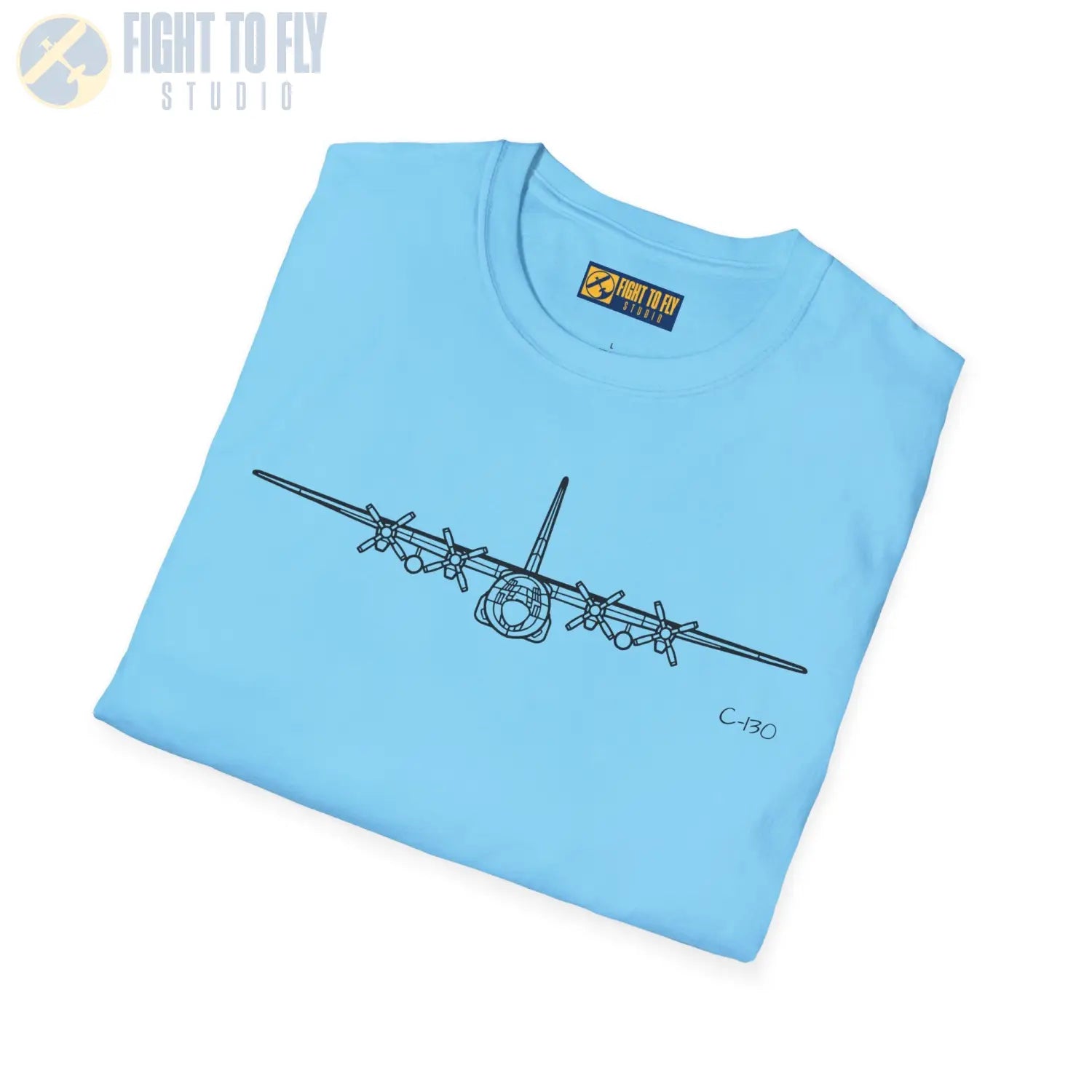 C-130H Hercules Front View T-Shirt - Pilot gifts - WWII warbird t-shirt