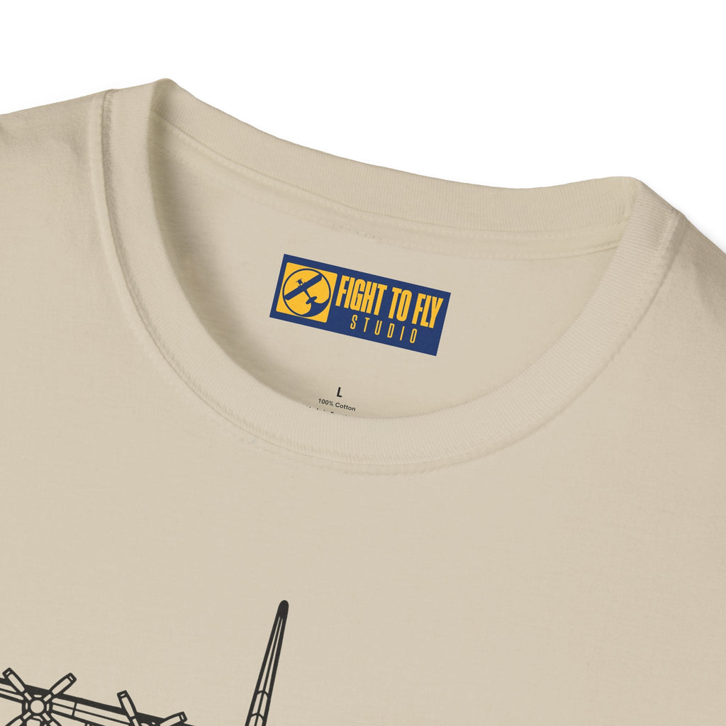 C-130H Front View T-Shirt – Hercules Tactical Airlifter Tee - Pilot gifts - WWII warbird t-shirt