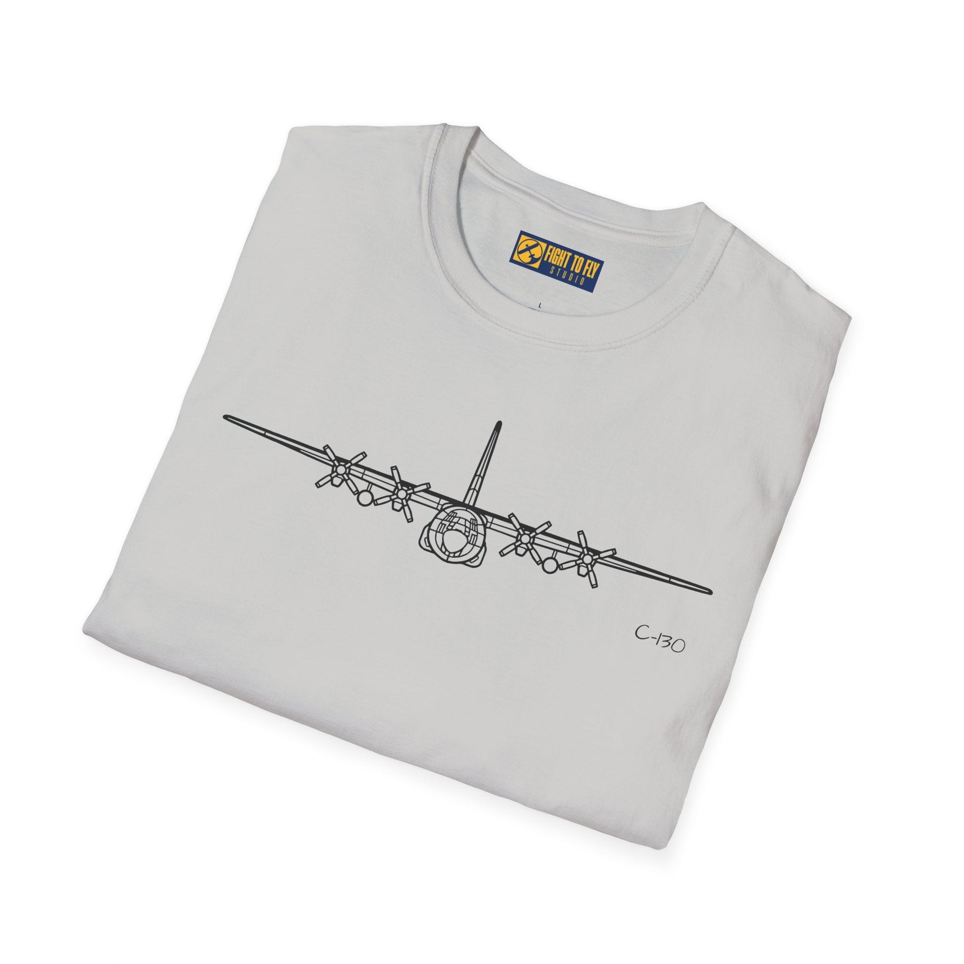 C-130H Front View T-Shirt – Hercules Tactical Airlifter Tee - Pilot gifts - WWII warbird t-shirt