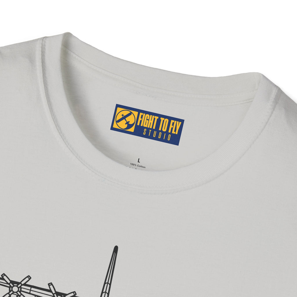 C-130H Front View T-Shirt – Hercules Tactical Airlifter Tee - Pilot gifts - WWII warbird t-shirt