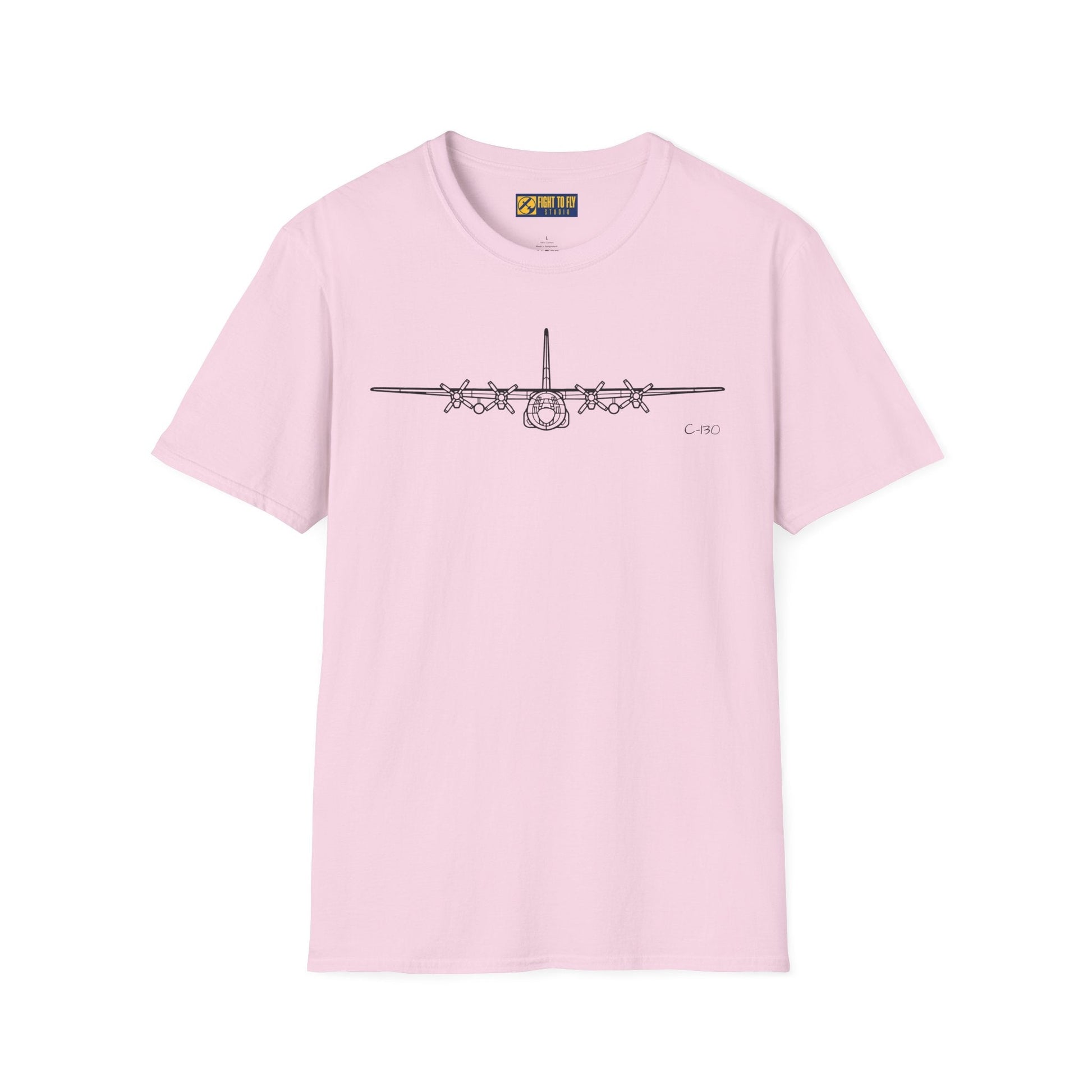 C-130H Front View T-Shirt – Hercules Tactical Airlifter Tee - Pilot gifts - WWII warbird t-shirt