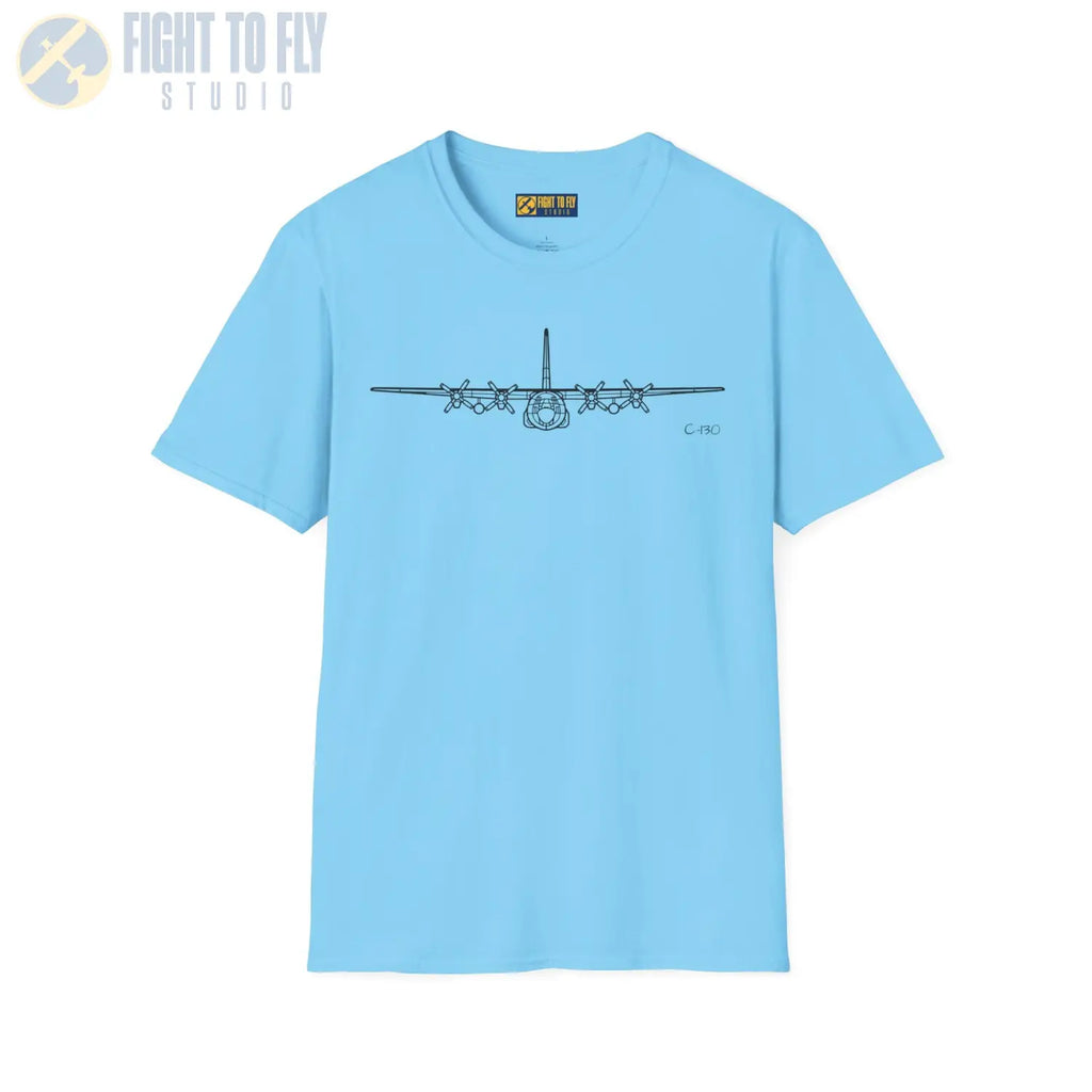 C-130H Hercules Front View T-Shirt - Pilot gifts - WWII warbird t-shirt
