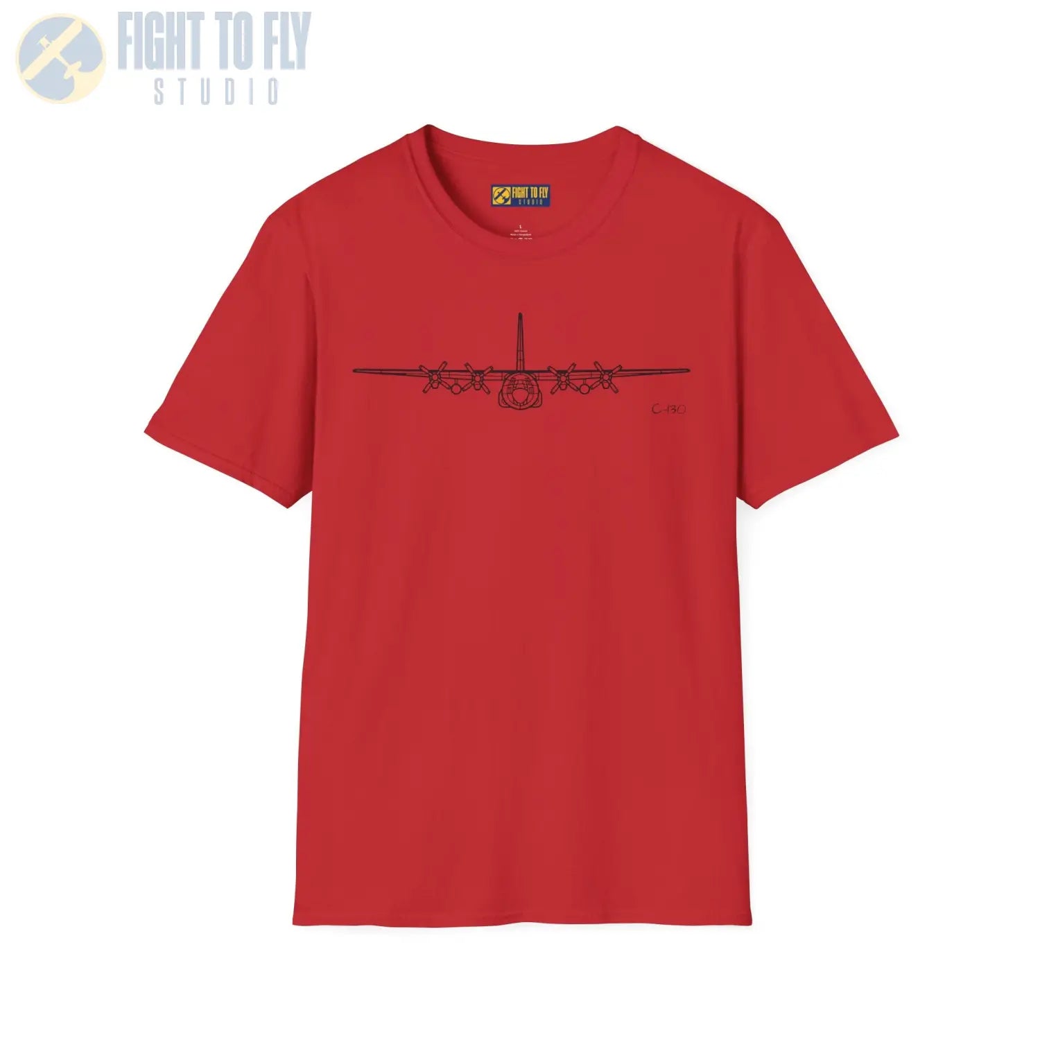 C-130H Hercules Front View T-Shirt - Pilot gifts - WWII warbird t-shirt