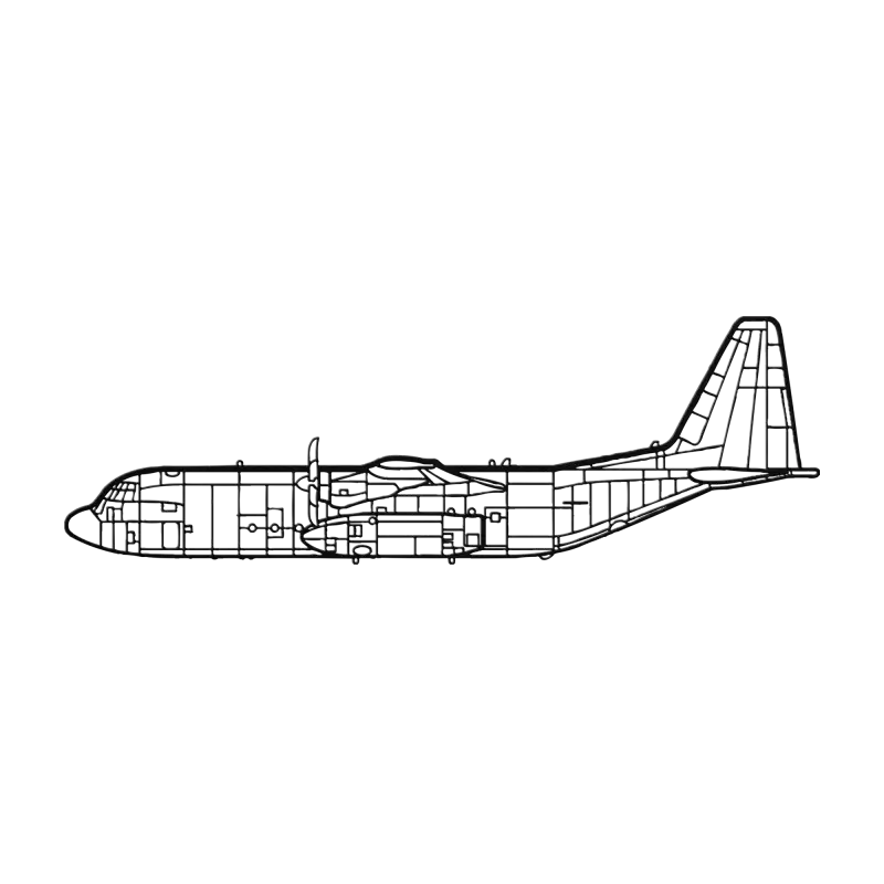C-130J Side Die Cut Metal Wall Art - Sign - Pilot gifts - WWII warbird t-shirt
