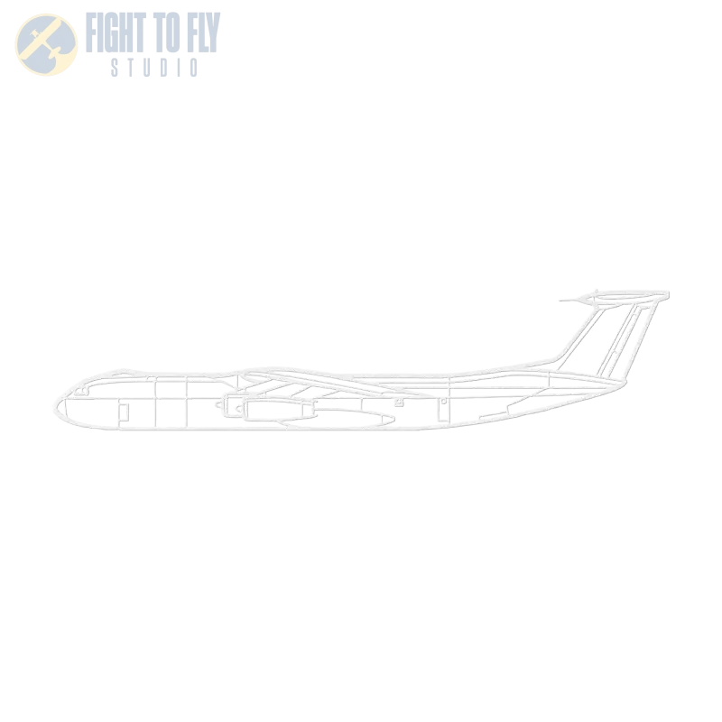 C-141 Airlifter Die Cut Metal Wall Art - Sign - Pilot gifts - WWII warbird t-shirt