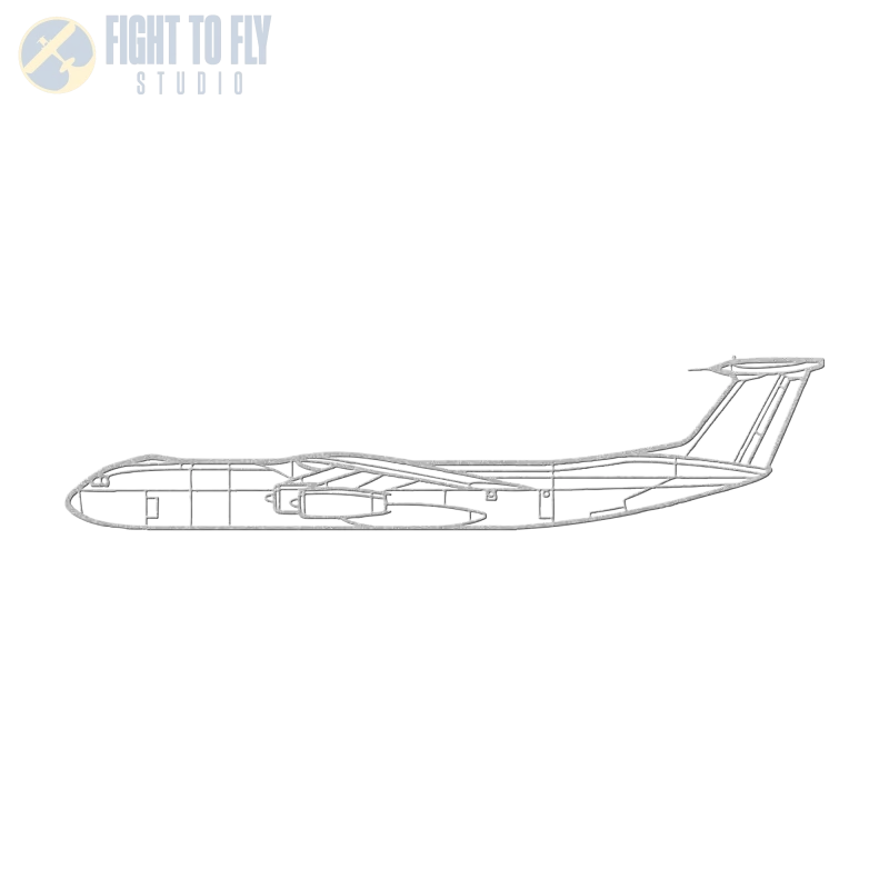 C-141 Airlifter Die Cut Metal Wall Art - Sign - Pilot gifts - WWII warbird t-shirt