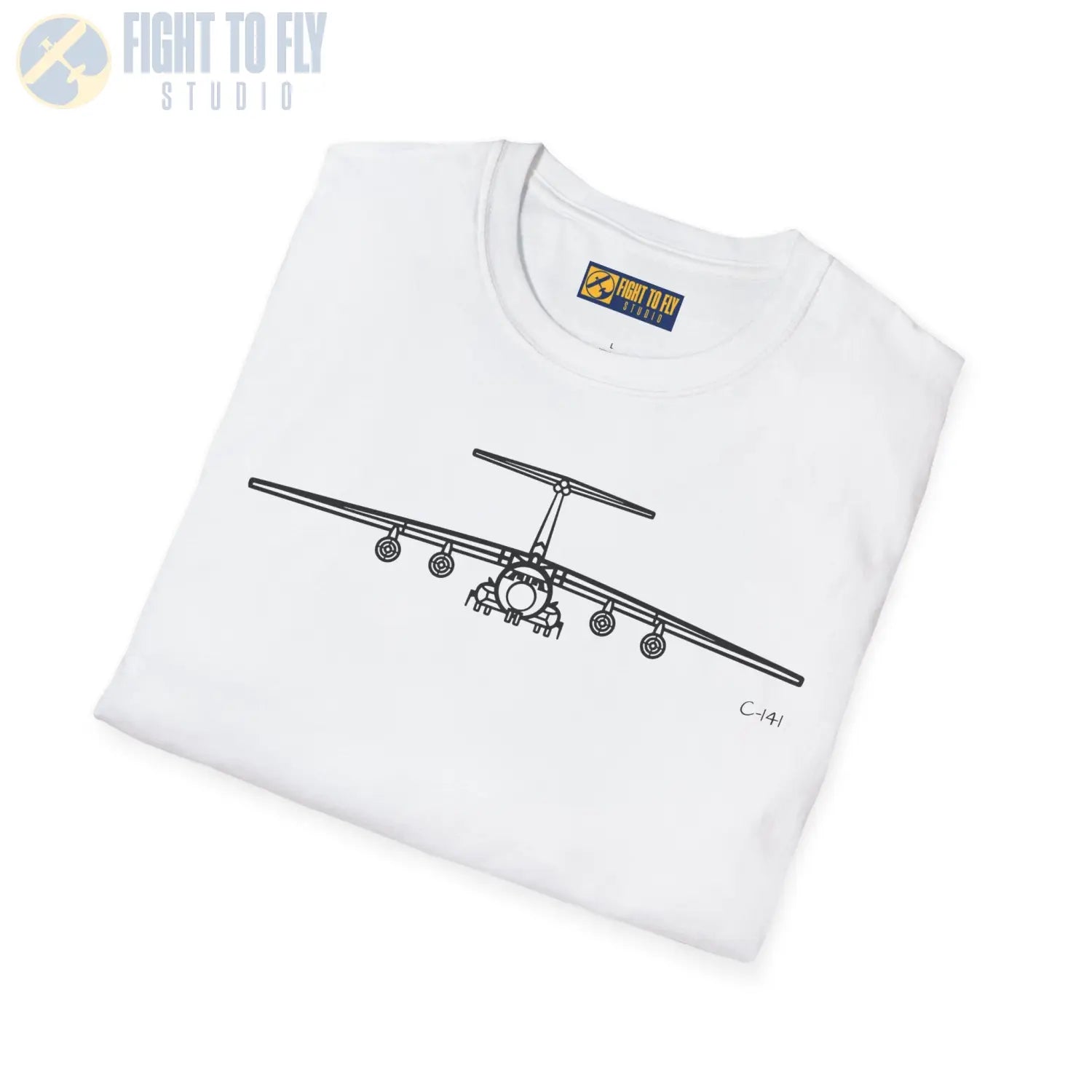 C-141 Starlifter Front View T-Shirt - Pilot gifts - WWII warbird t-shirt