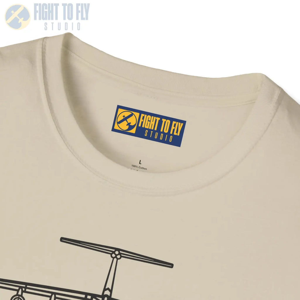 C-141 Starlifter Front View T-Shirt - Pilot gifts - WWII warbird t-shirt