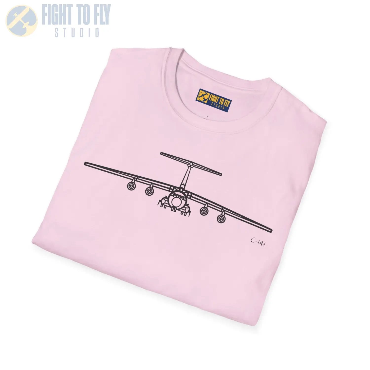 C-141 Starlifter Front View T-Shirt - Pilot gifts - WWII warbird t-shirt