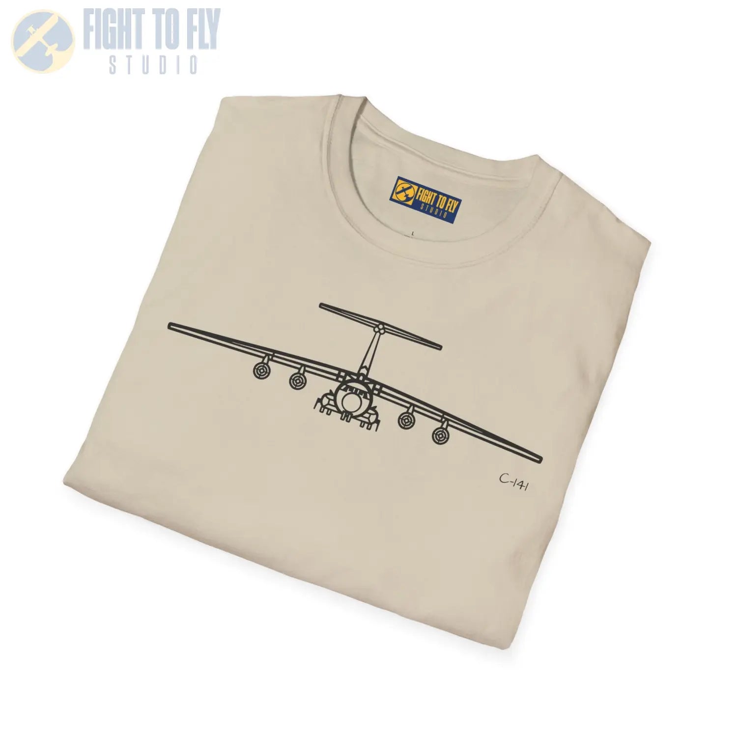 C-141 Starlifter Front View T-Shirt - Pilot gifts - WWII warbird t-shirt