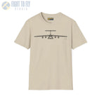 C-141 Starlifter Front View T-Shirt - Pilot gifts - WWII warbird t-shirt