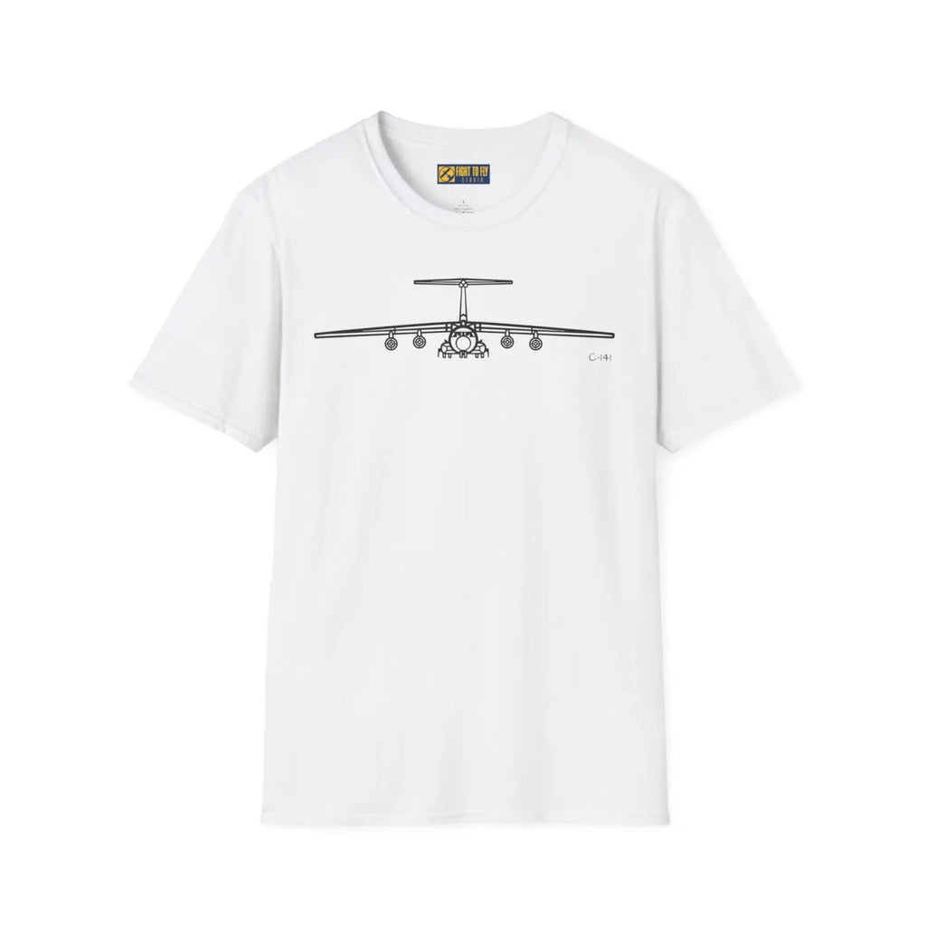 C-141 Starlifter Front View T-Shirt - Pilot gifts - WWII warbird t-shirt