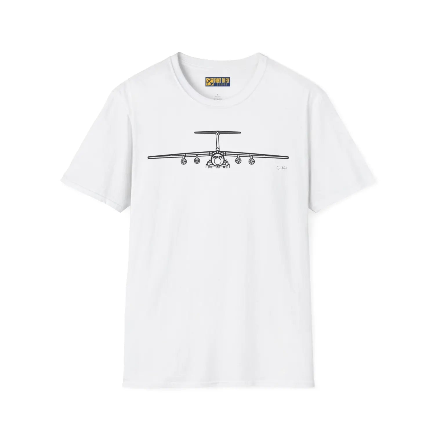 C-141 Starlifter Front View T-Shirt - Pilot gifts - WWII warbird t-shirt