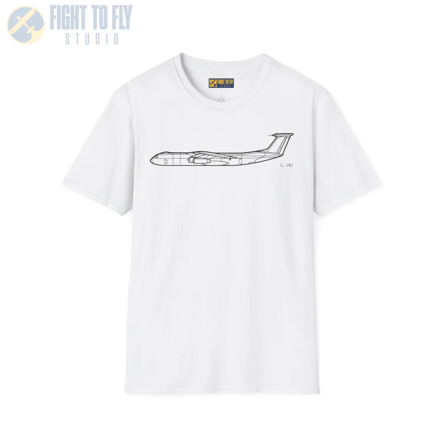 C 141 Starlifter Side View T Shirt Pilot gifts WWII warbird t shirt