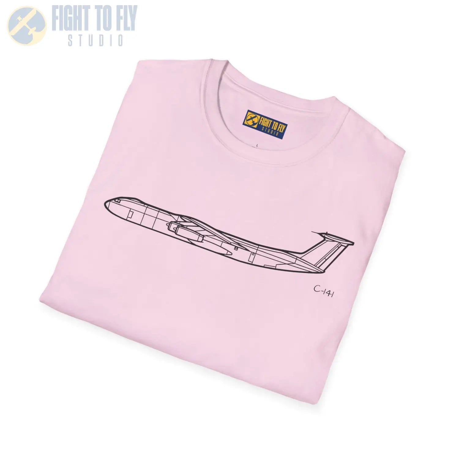 C-141 Starlifter Side View T-Shirt - Pilot gifts - WWII warbird t-shirt