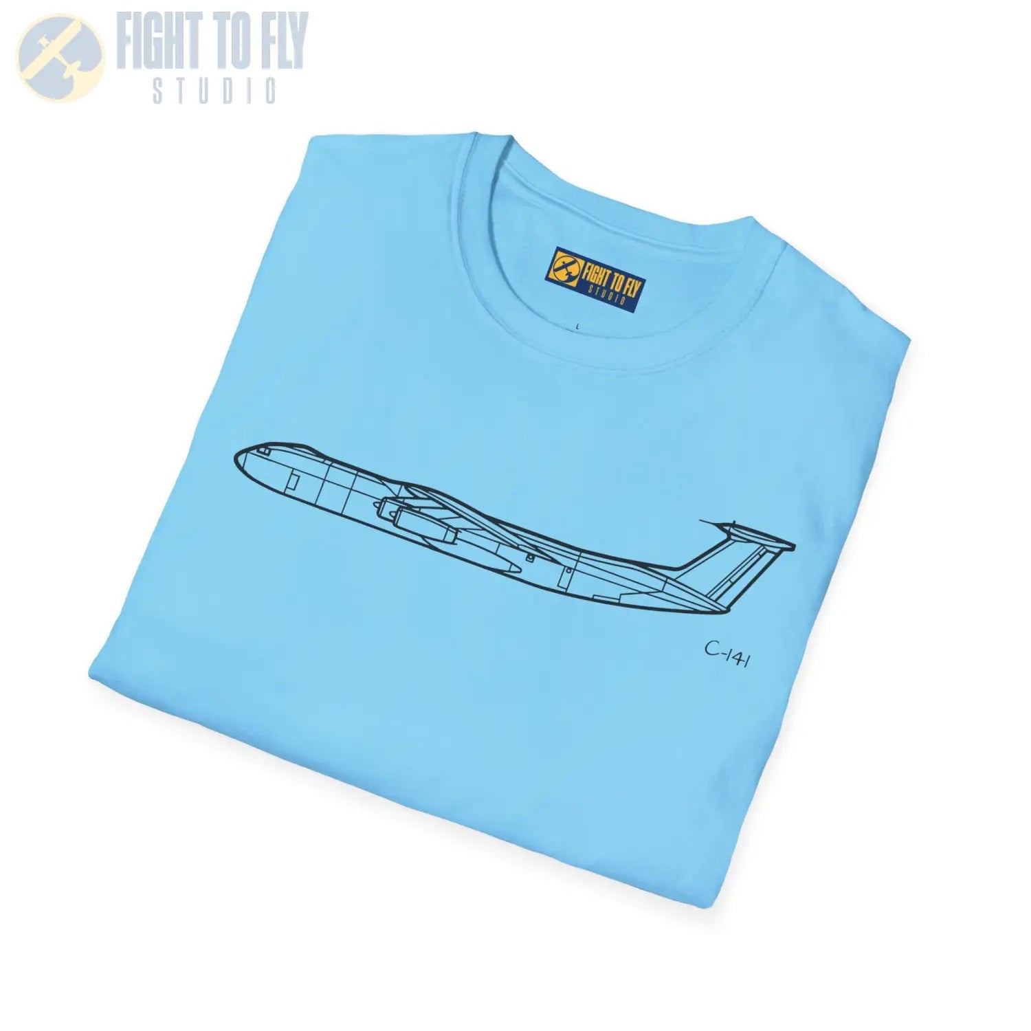 C 141 Starlifter Side View T Shirt Pilot gifts WWII warbird t shirt