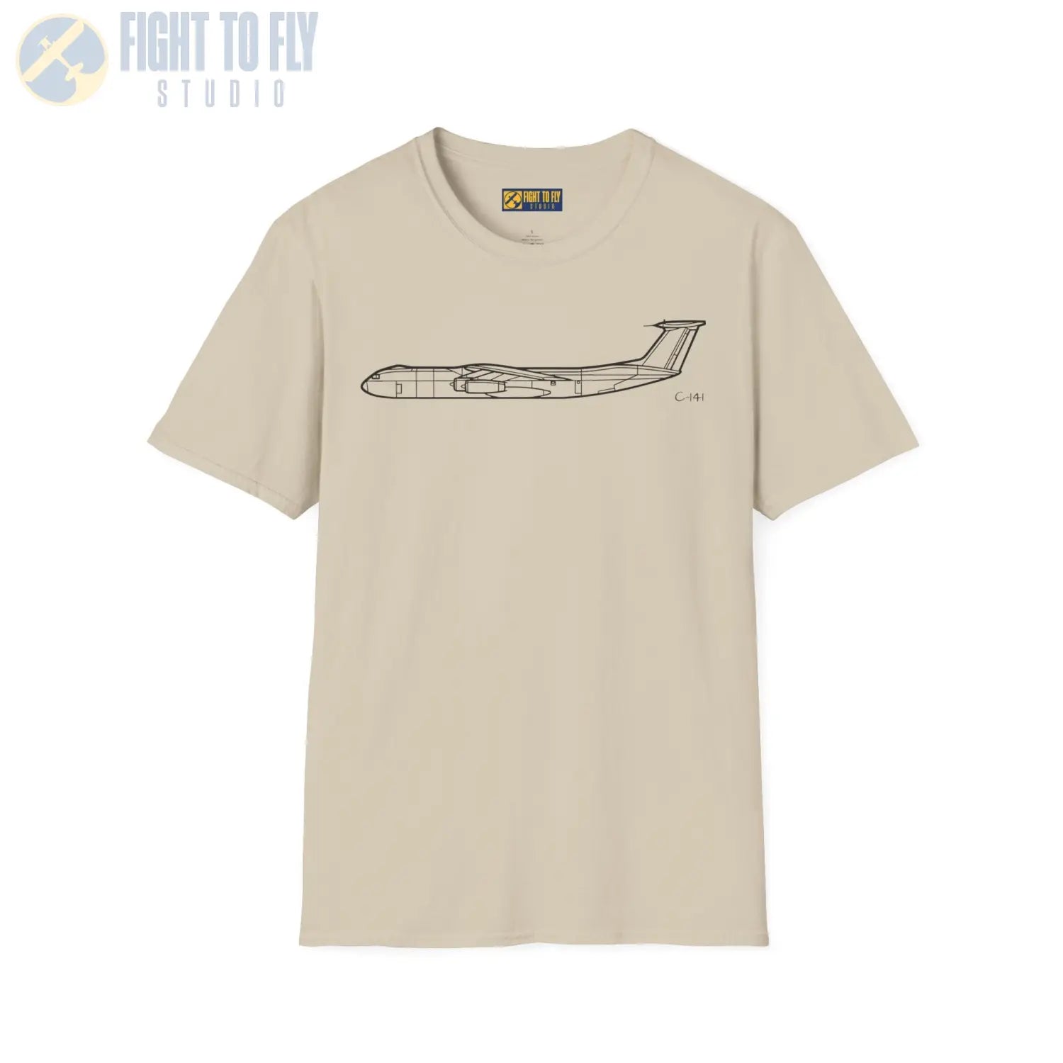 C-141 Starlifter Side View T-Shirt - Pilot gifts - WWII warbird t-shirt