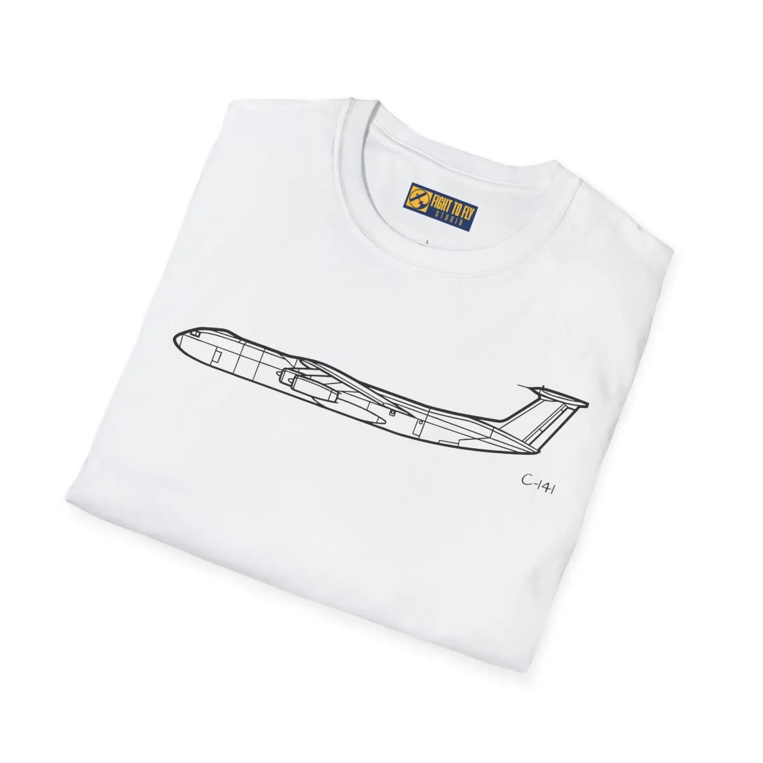C-141 Starlifter Side View T-Shirt - Pilot gifts - WWII warbird t-shirt