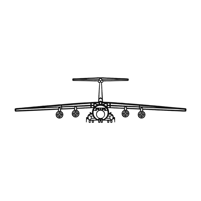 C-141B Front View Die Cut Metal Wall Art - Sign - Pilot gifts - WWII warbird t-shirt