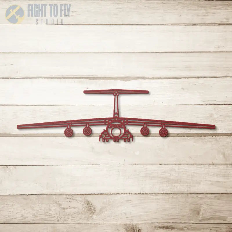 C-141B Front View Die Cut Metal Wall Art - Sign - Pilot gifts - WWII warbird t-shirt