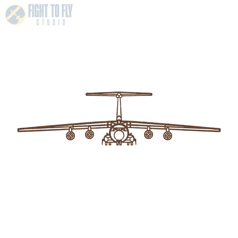 C-141B Front View Die Cut Metal Wall Art - Sign - Pilot gifts - WWII warbird t-shirt